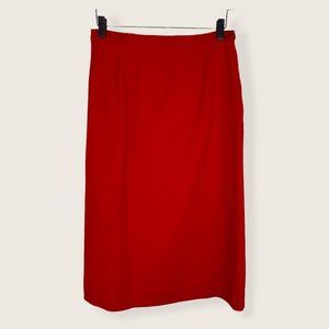 Vintage 70s Pendleton Virgin Wool Pencil Skirt Medium